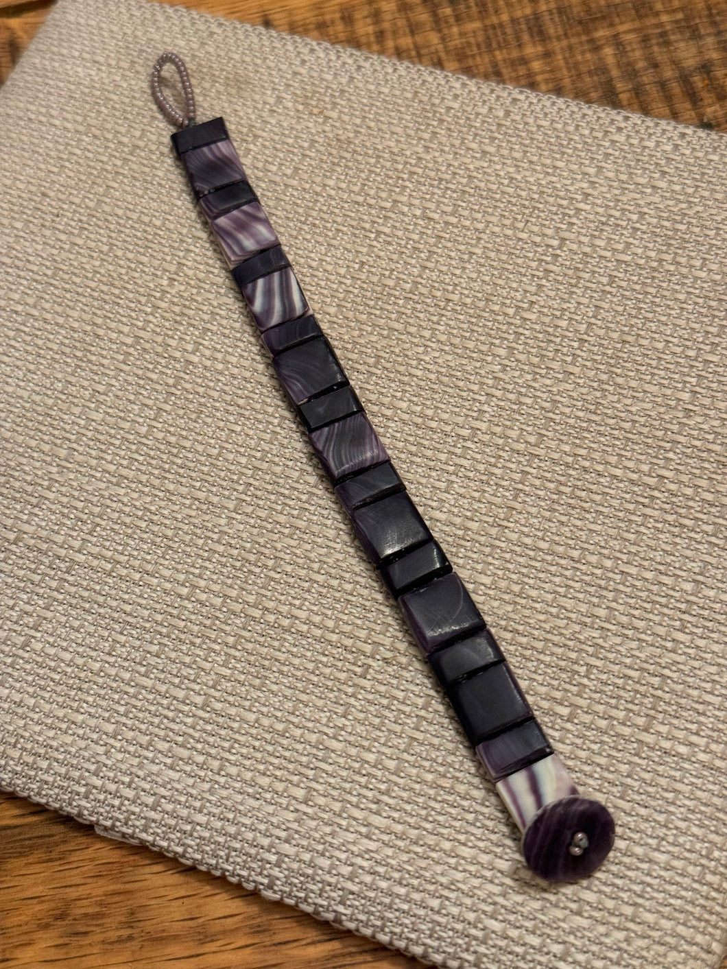 Wampum tile mini super bracelet