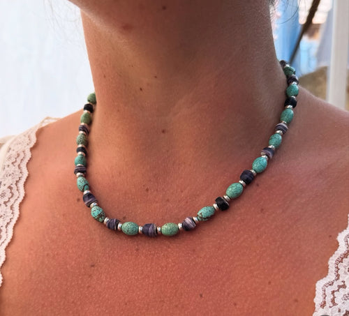 Turquoise and silver
