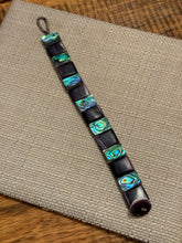 Wampum abalone tile bracelet