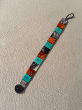 Quahog, turquoise and spiny oyster bracelet