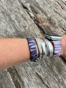 Mini 24 tile wampum bracelet