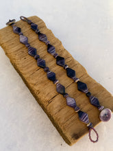 Diamond bead quahog bracelet