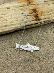 Trout sterling silver