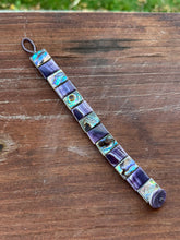 Wampum abalone tile bracelet