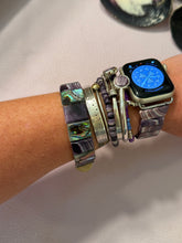 Wampum abalone tile bracelet