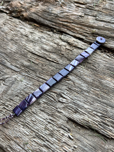The “mini” wampum tile bracelet