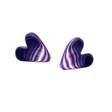 Heart stud earrings LARGE