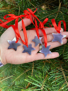 Star wampum ornaments